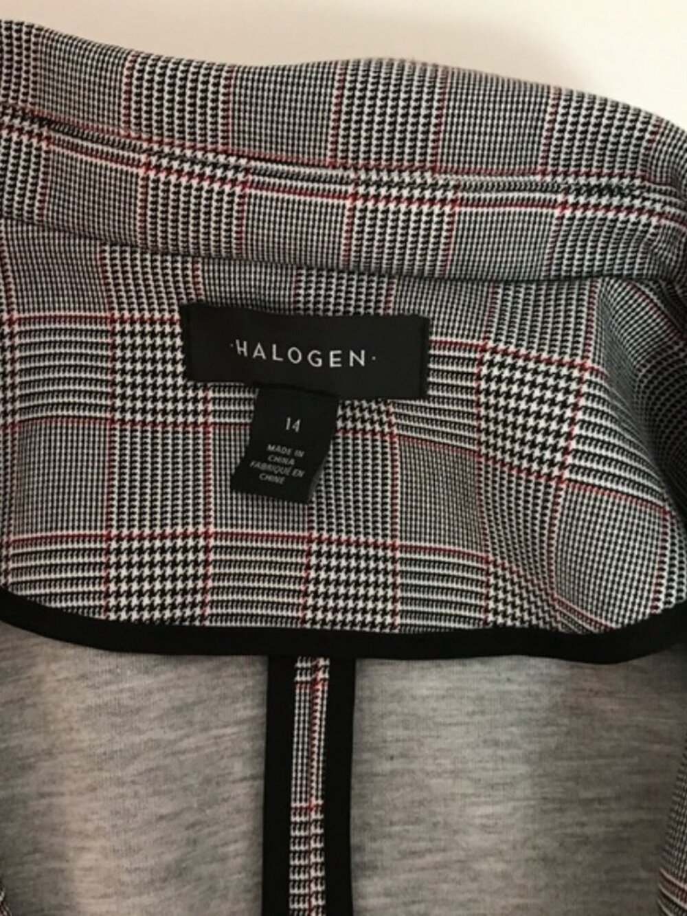 Halogen Structured Plaid Coat - Picture 6 of 7